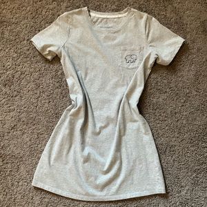 Ivory Ella gray t-shirt dress SZ S